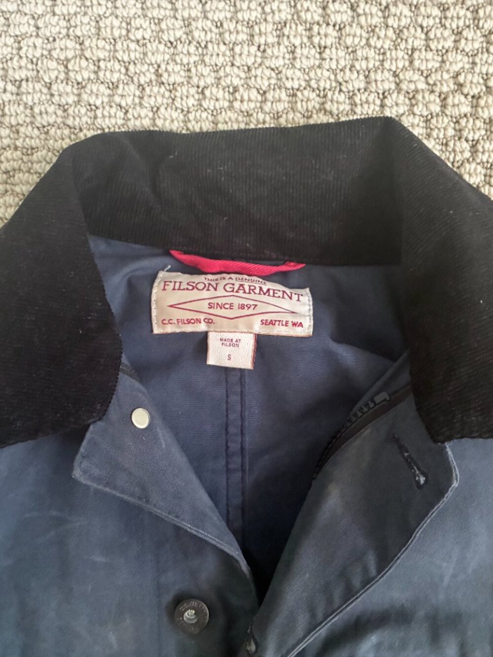 Filson Journeyman Jacket Navy - Small - Picture 4 of 7